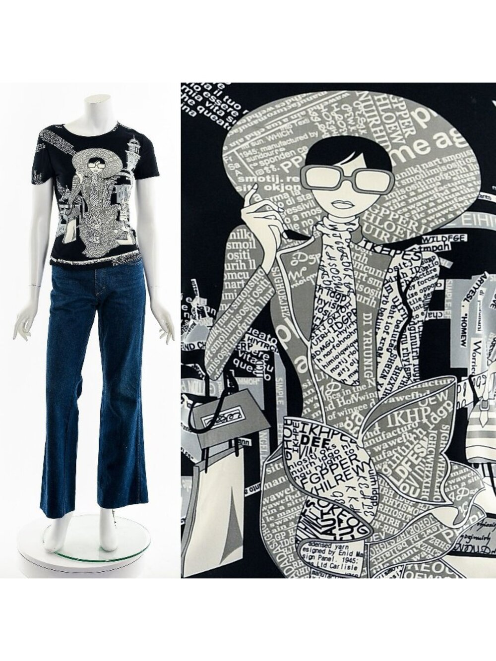 Y2K Fashion Lady Graphic Baby Tee 90s 00s